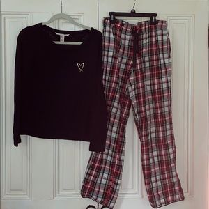 Victoria’s Secret Red/Black Plaid Pajama Set